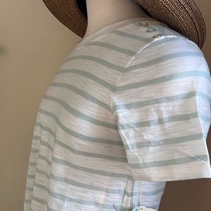 Spartina striped short sleeve shirt – size small